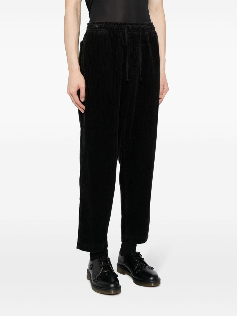 Black Alva Corduroy Tapered Trousers