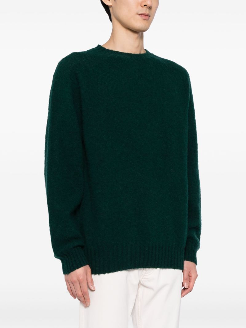 Green Suedehead Wool Sweater