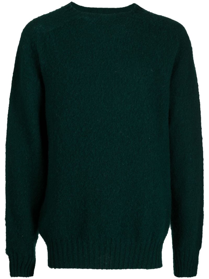 Green Suedehead Wool Sweater