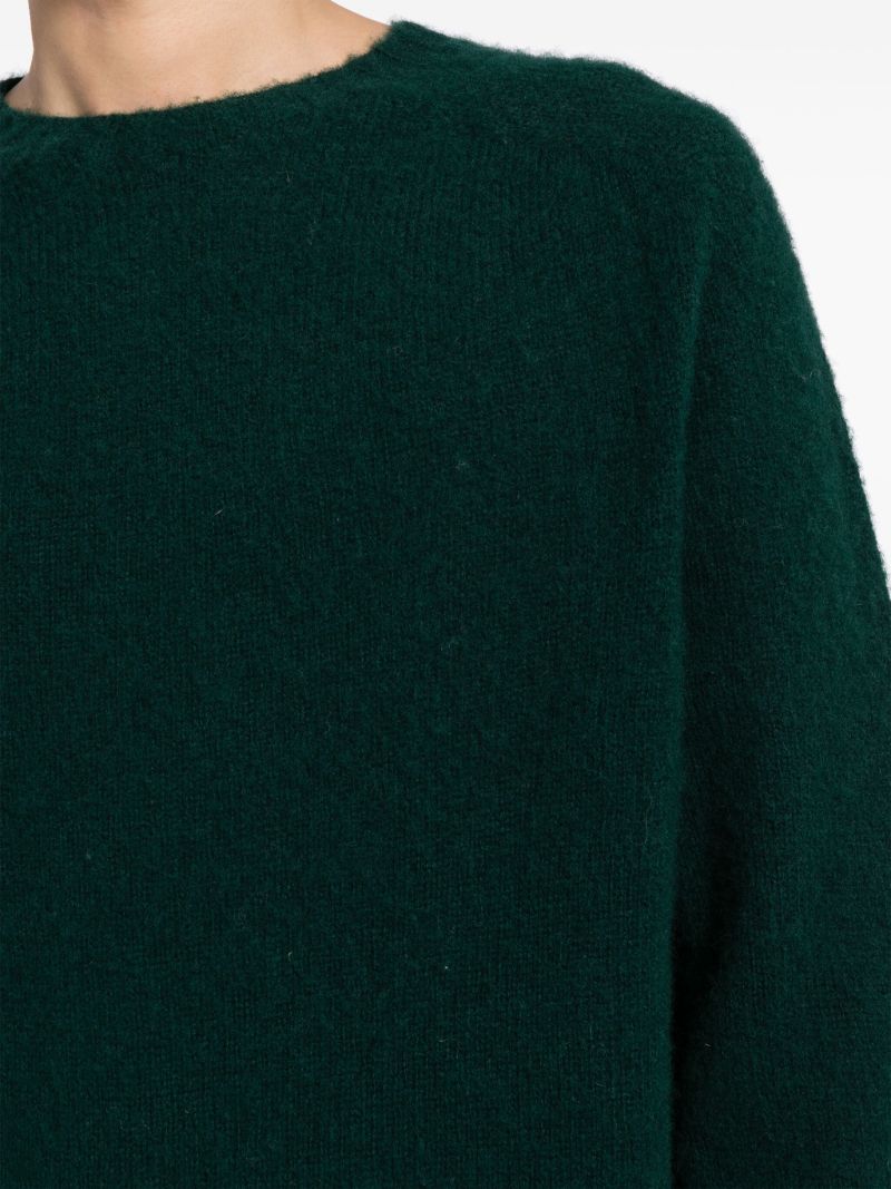 Green Suedehead Wool Sweater