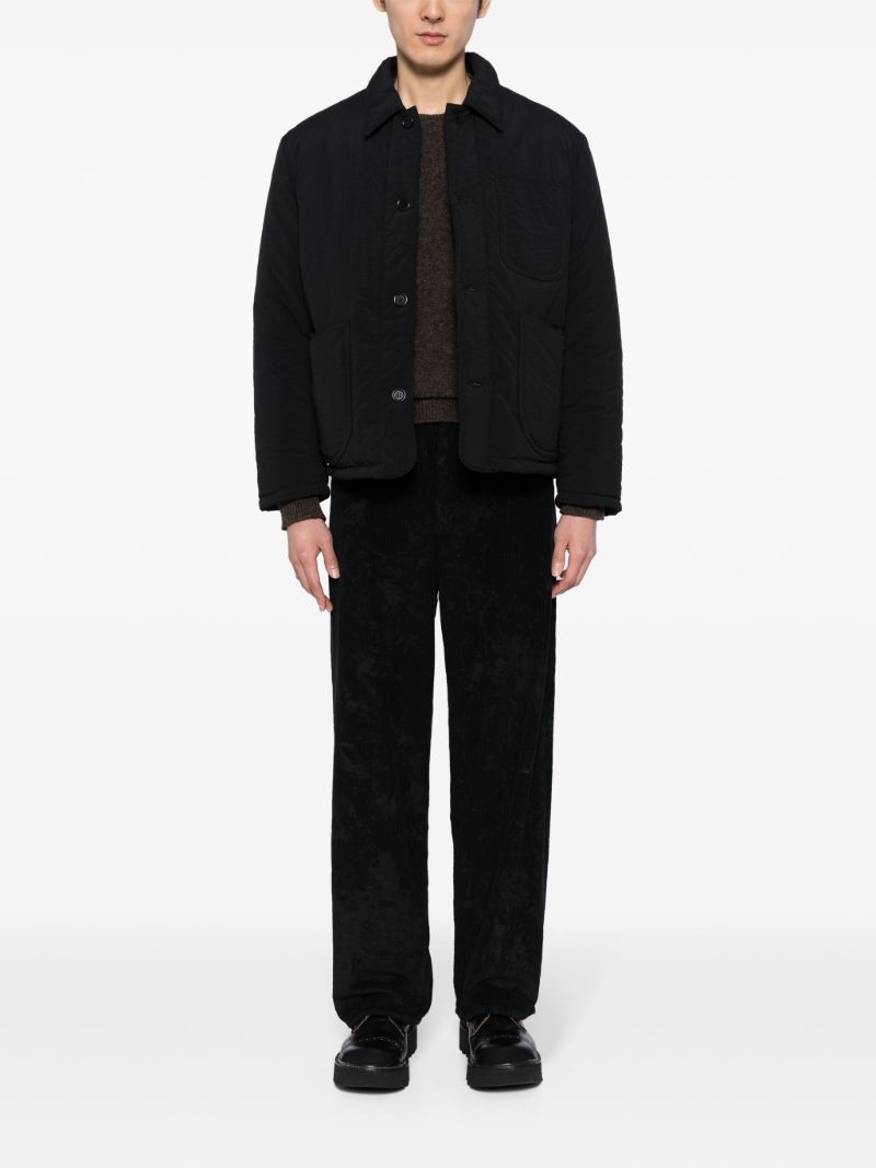 Black Labour Button-up Jacket