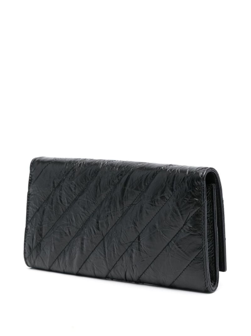 Black Crush Leather Wallet-on-chain