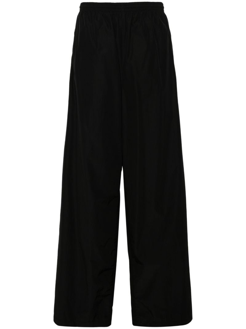 Black Wide-leg Track Pants