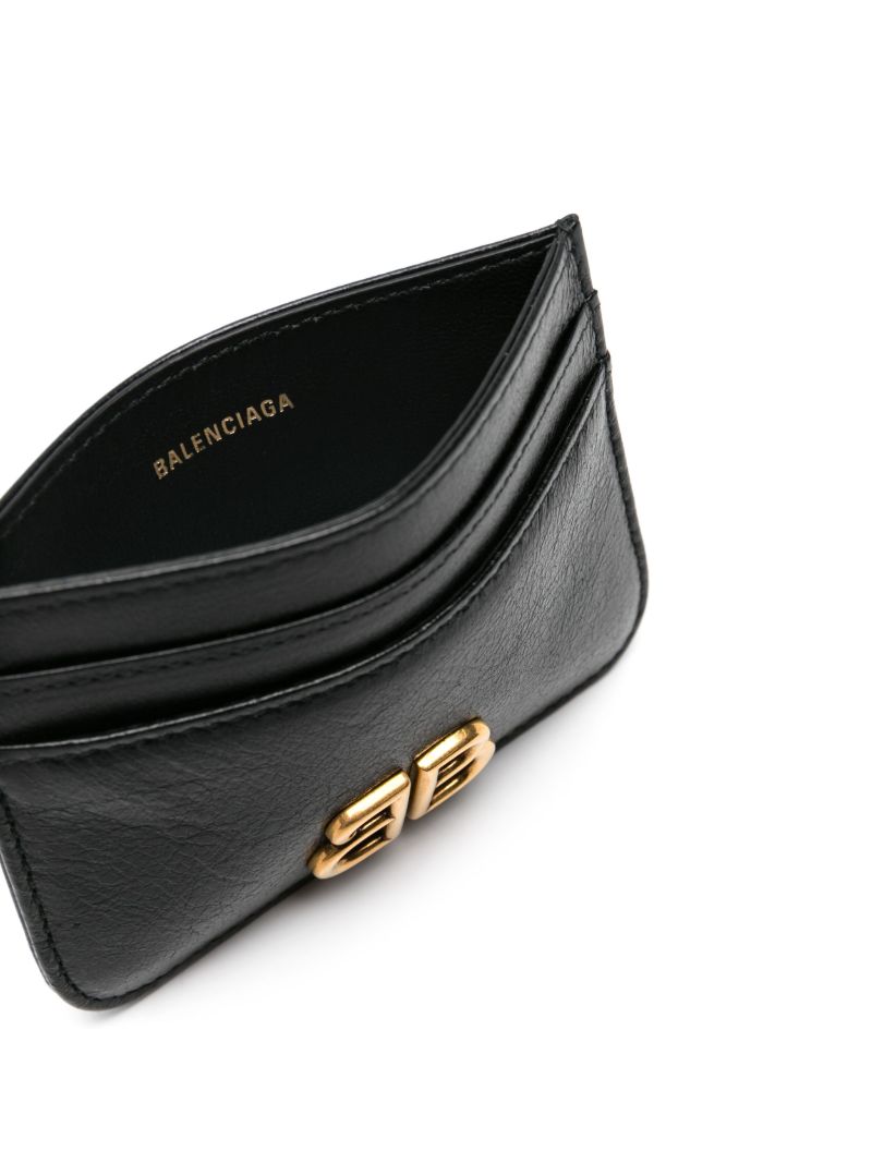 Black Monaco Leather Card Holder