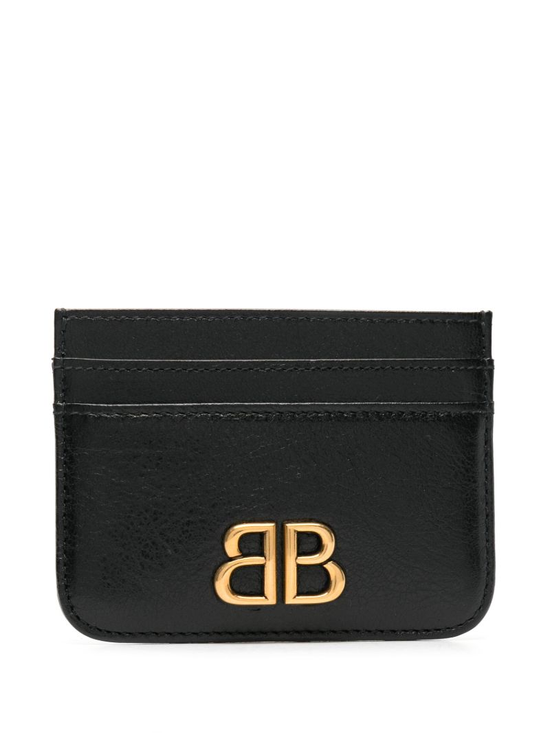 Black Monaco Leather Card Holder