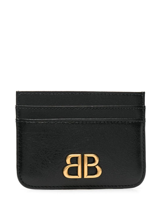 Black Monaco Leather Card Holder