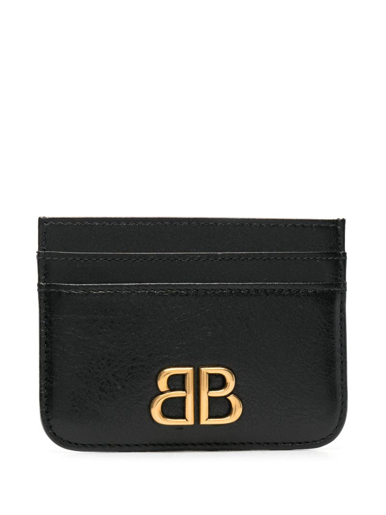 Black Monaco Leather Card Holder