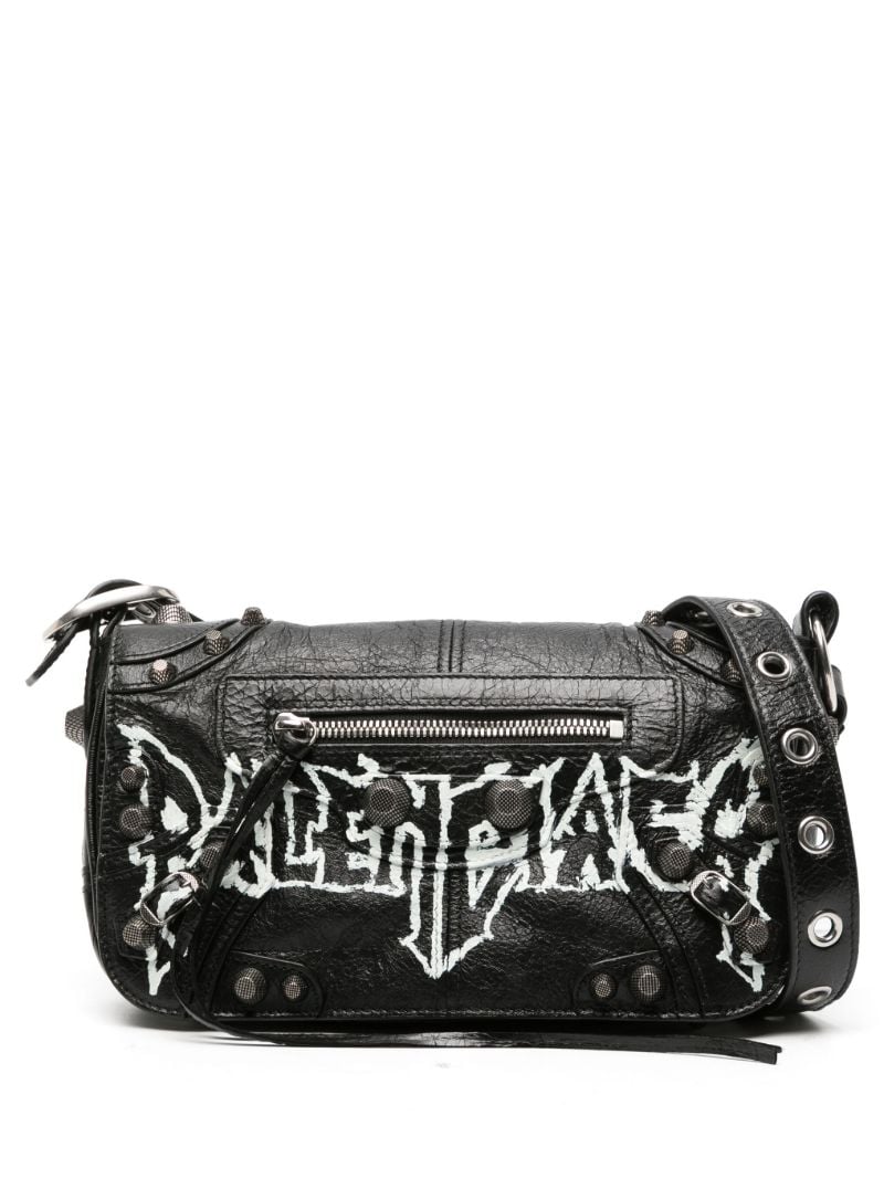 Black Le Cagole Xs Leather Shoulder Bag
