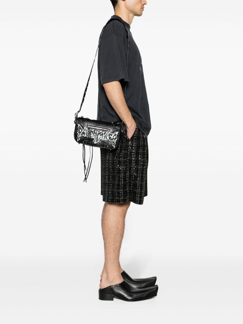 Black Le Cagole Xs Leather Shoulder Bag
