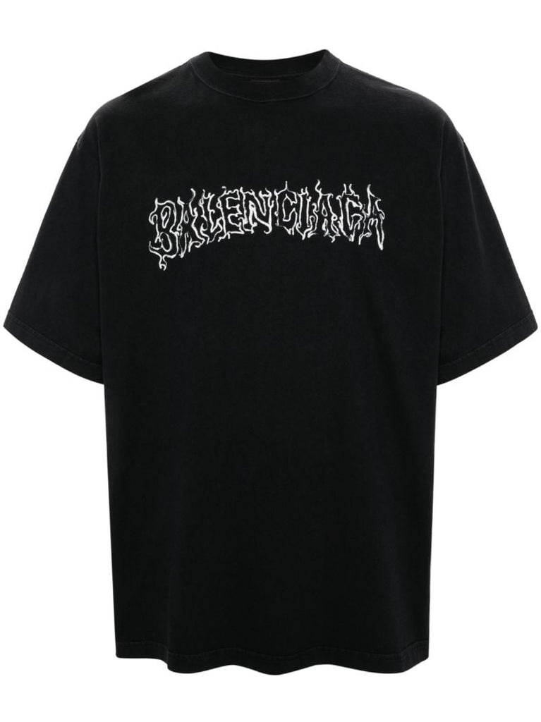 Black Darkwave Cotton T-shirt