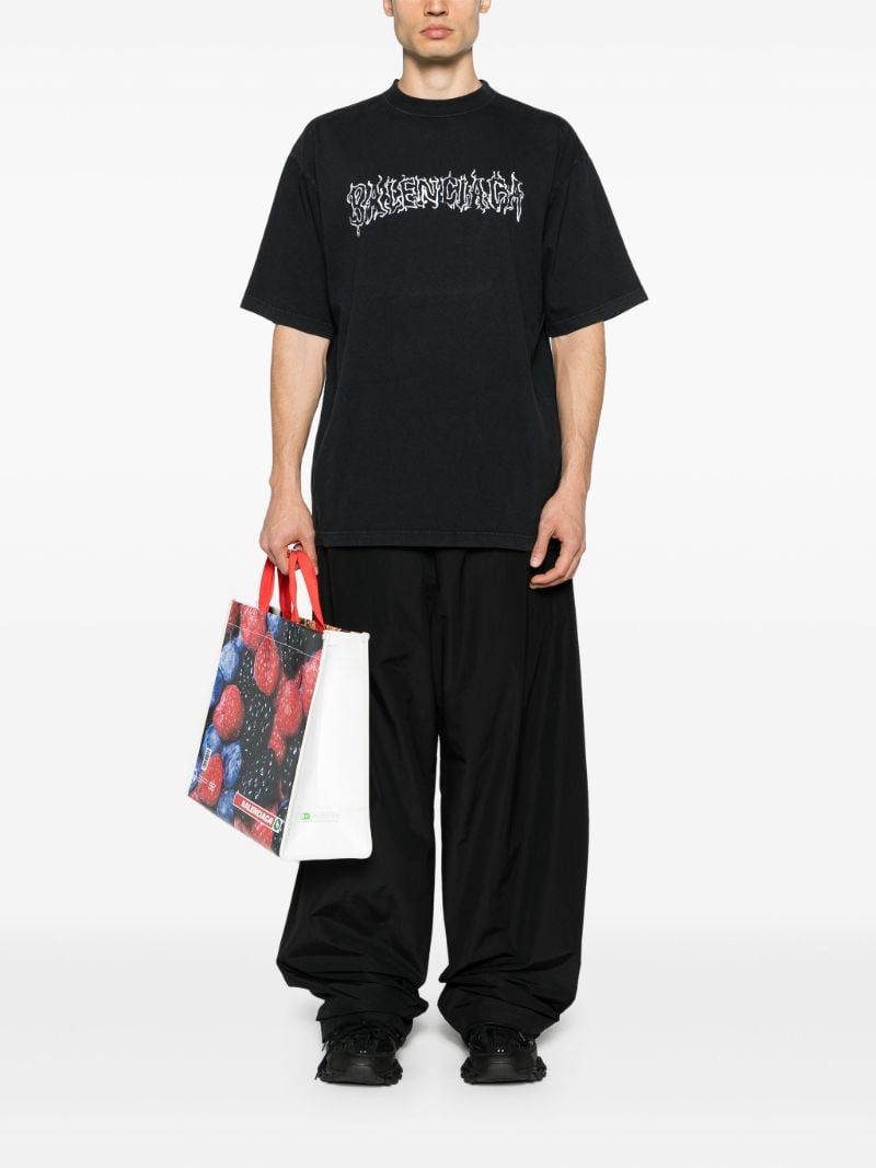 Black Darkwave Cotton T-shirt
