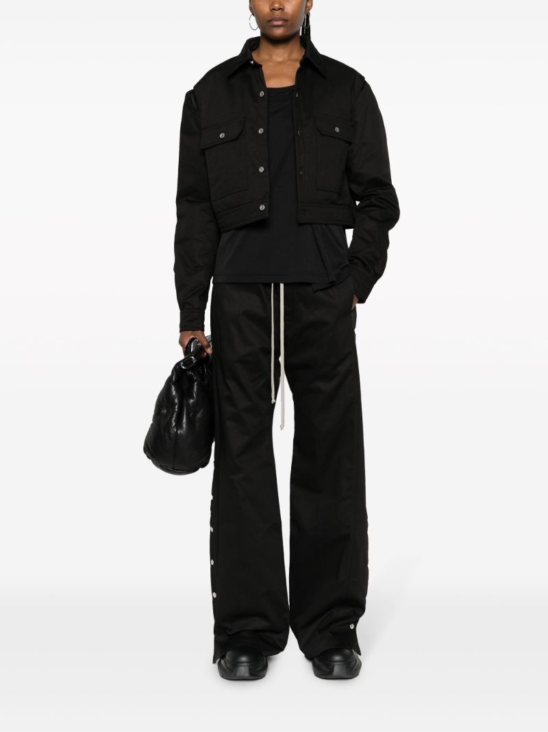 Black Pusher Cotton Track Pants