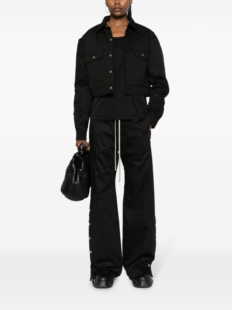 Black Pusher Cotton Track Pants