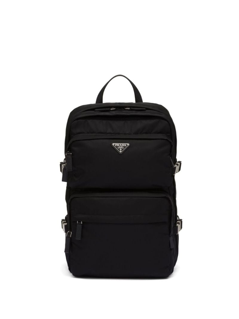 Re-nylon Saffiano Leather Backpack