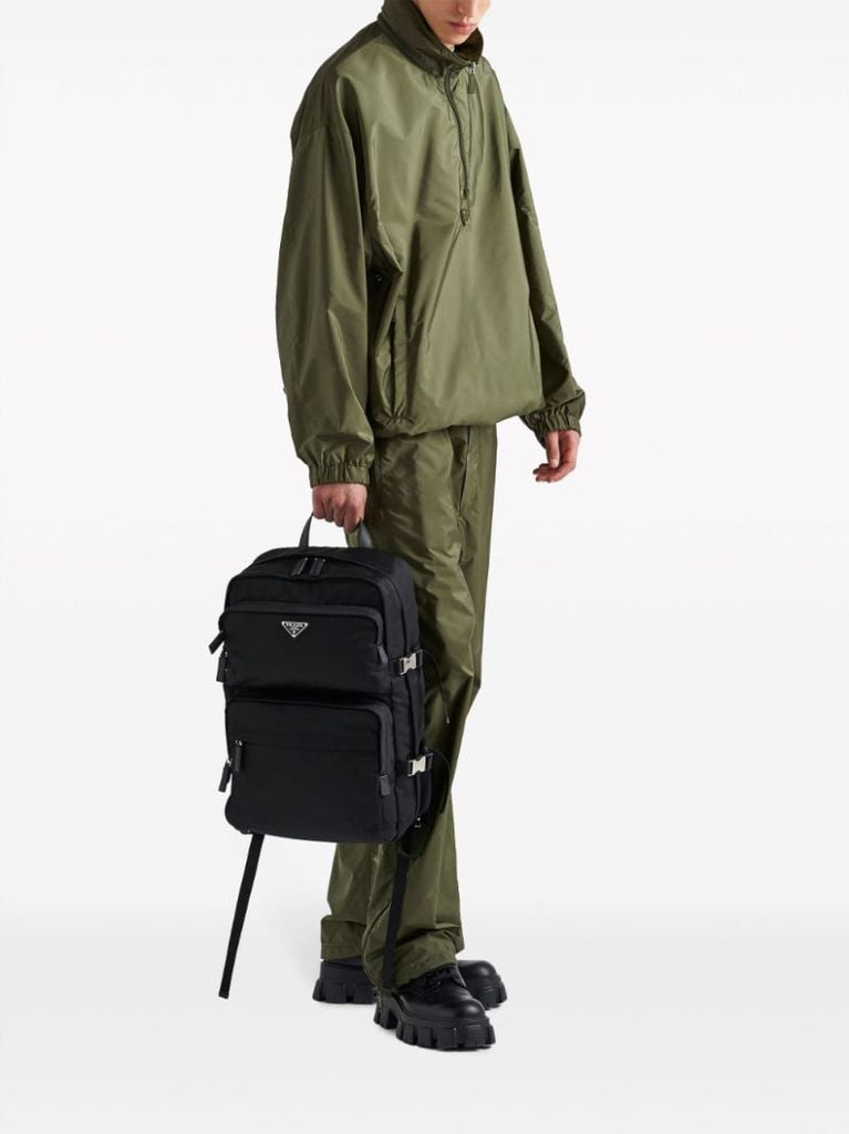 Re-nylon Saffiano Leather Backpack