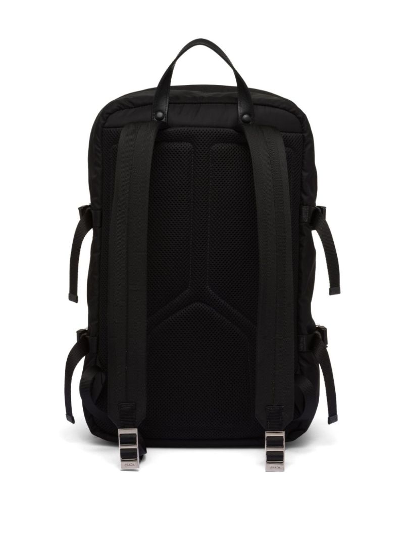 Re-nylon Saffiano Leather Backpack
