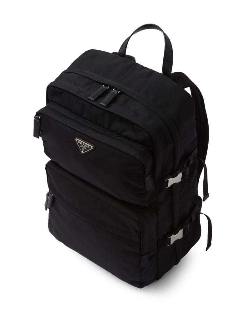 Re-nylon Saffiano Leather Backpack