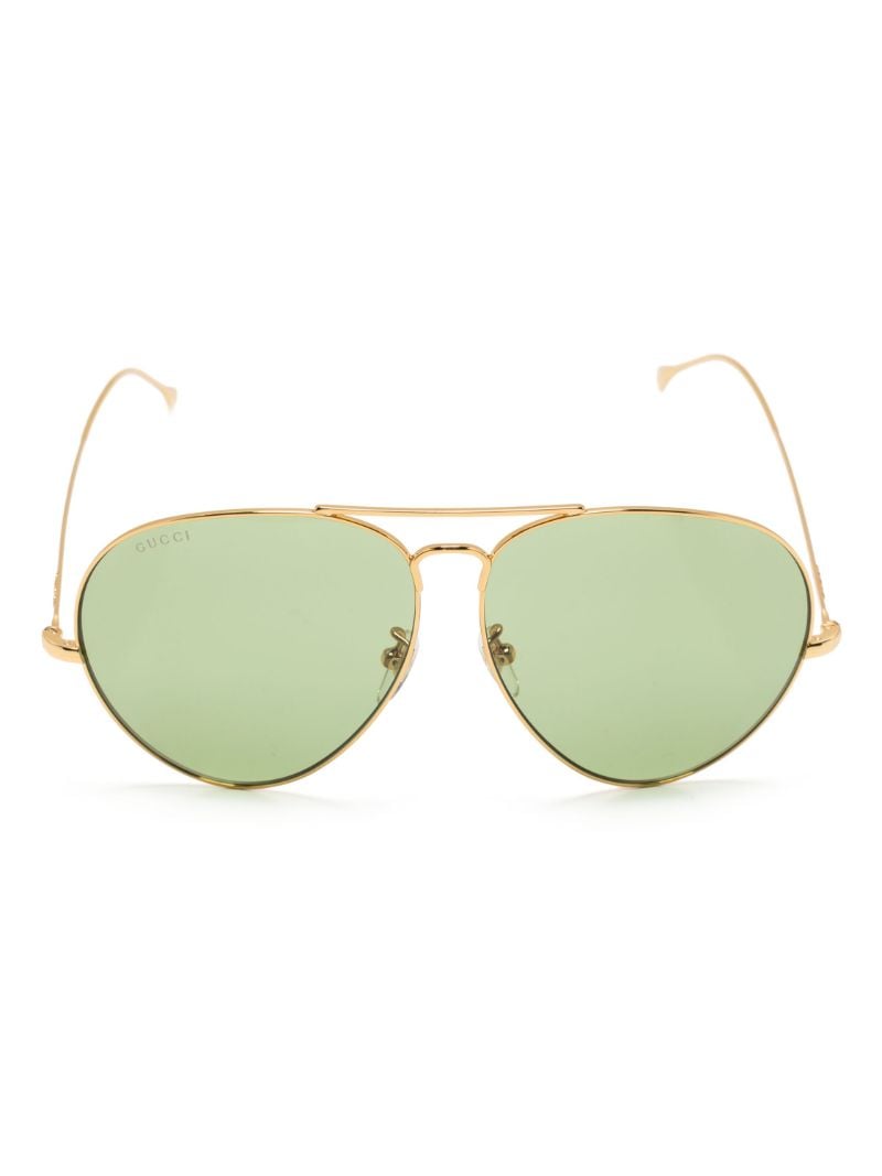 Gold-tone Pilot-frame Sunglasses