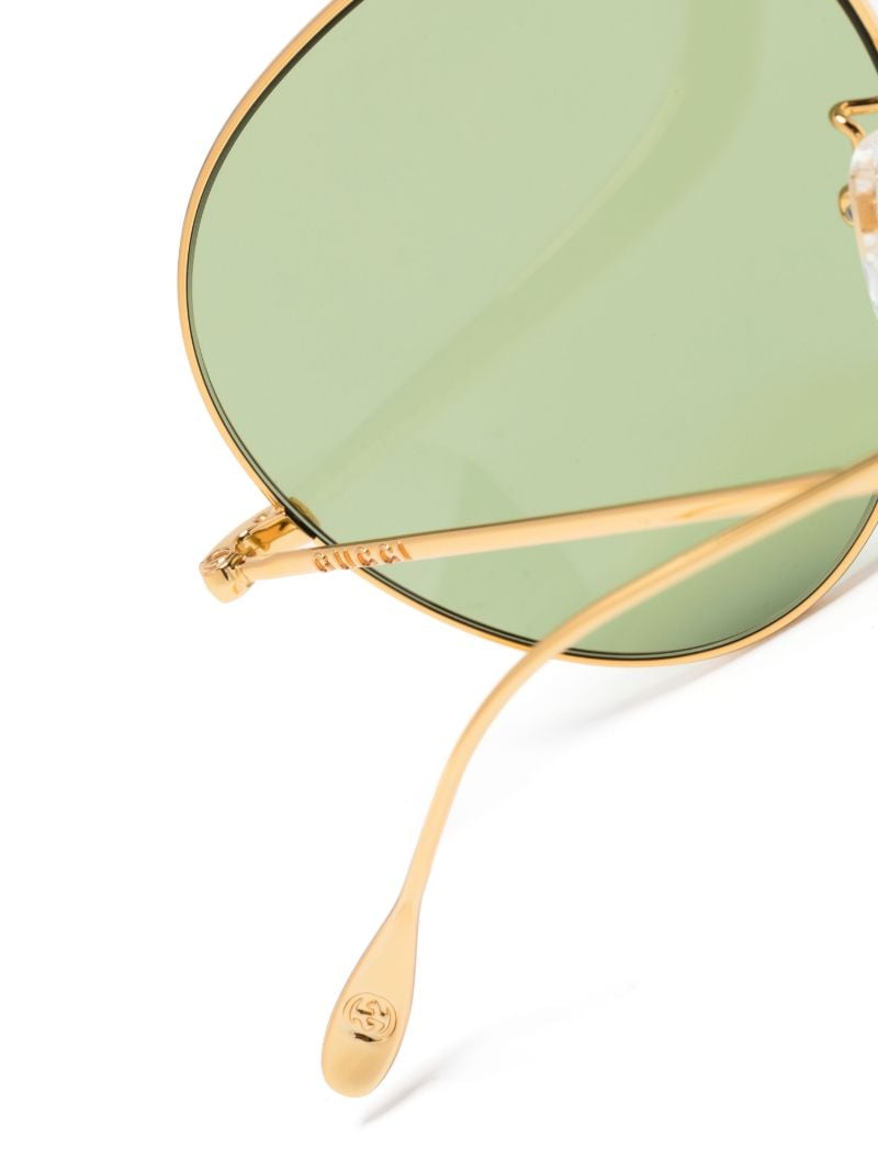 Gold-tone Pilot-frame Sunglasses