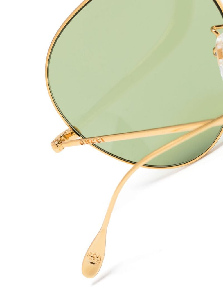 Gold-tone Pilot-frame Sunglasses
