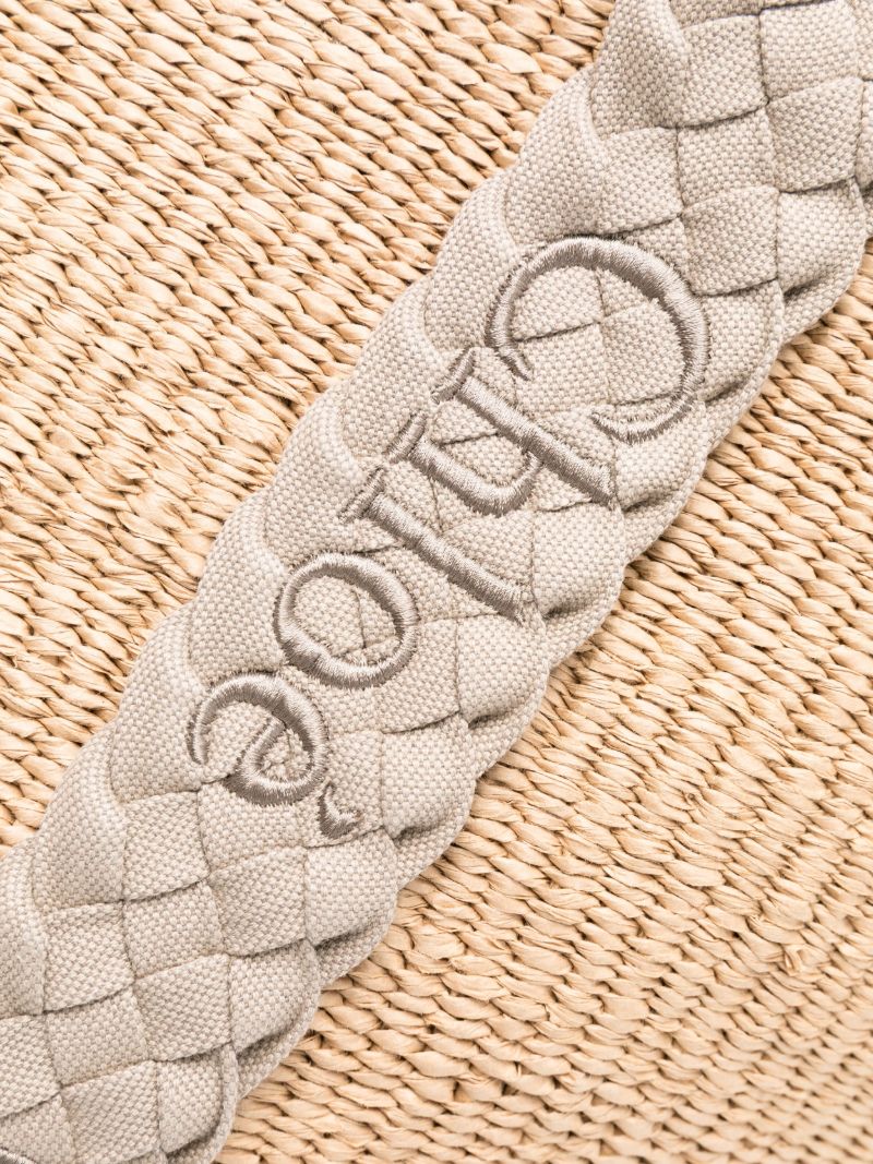 Neutral Woody Raffia Tote Bag