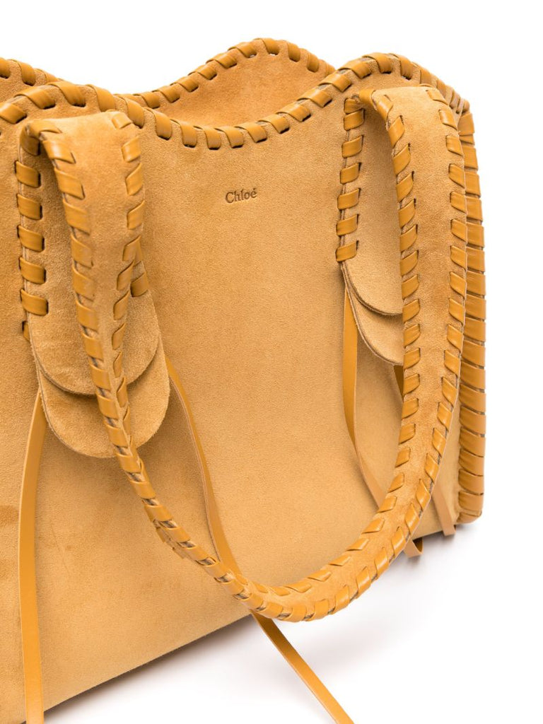 Brown Mony Suede Tote Bag