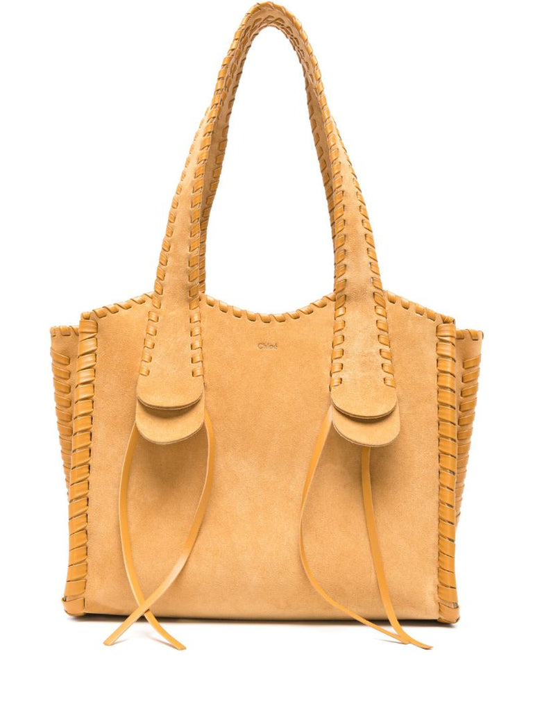 Brown Mony Suede Tote Bag