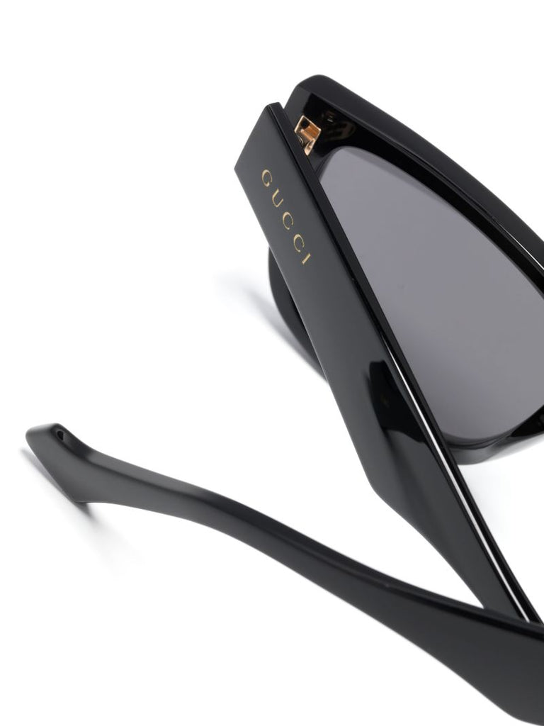 Black Square-frame Acetate Sunglasses