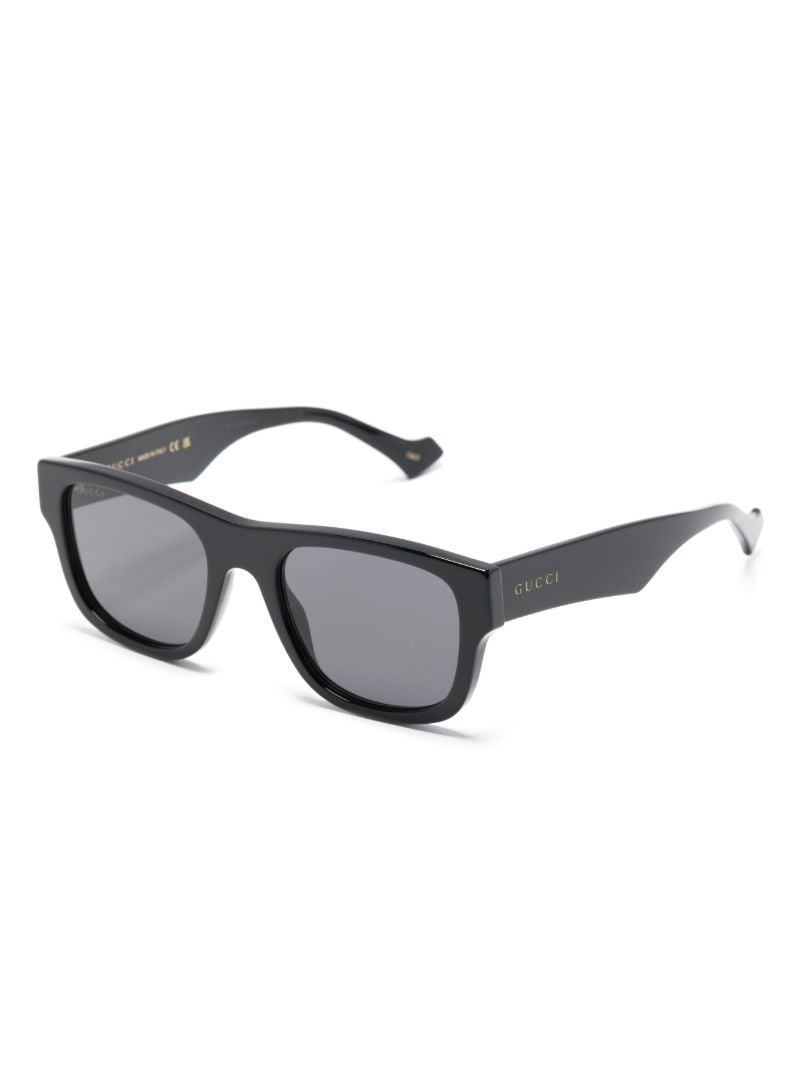 Black Square-frame Acetate Sunglasses