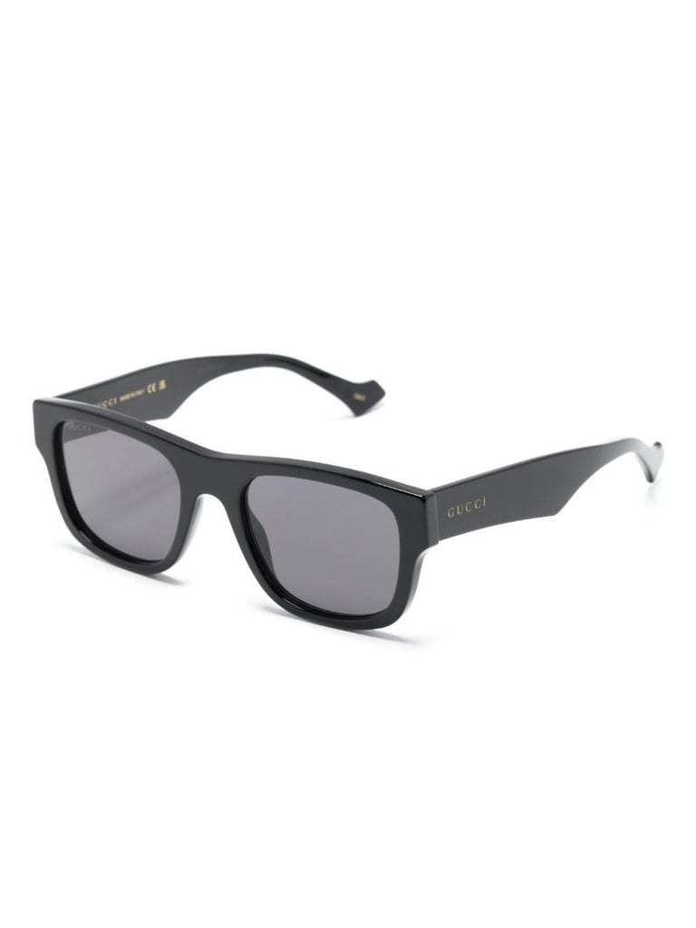 Black Square-frame Acetate Sunglasses