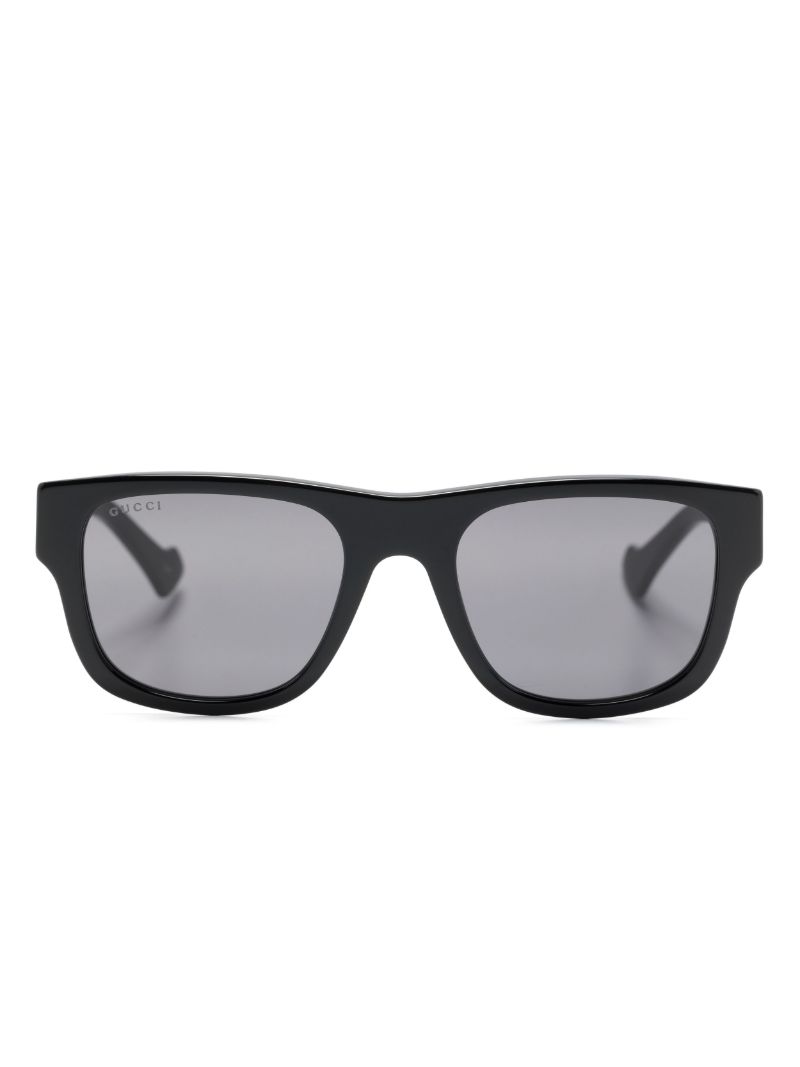 Black Square-frame Acetate Sunglasses