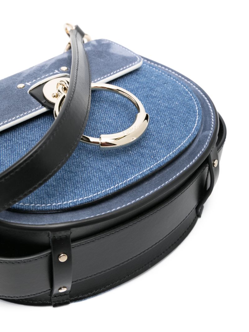 Blue Small Tess Denim Crossbody Bag