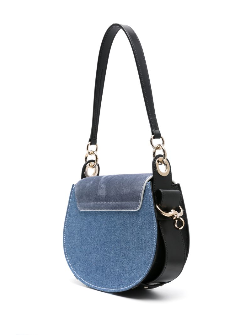 Blue Small Tess Denim Crossbody Bag