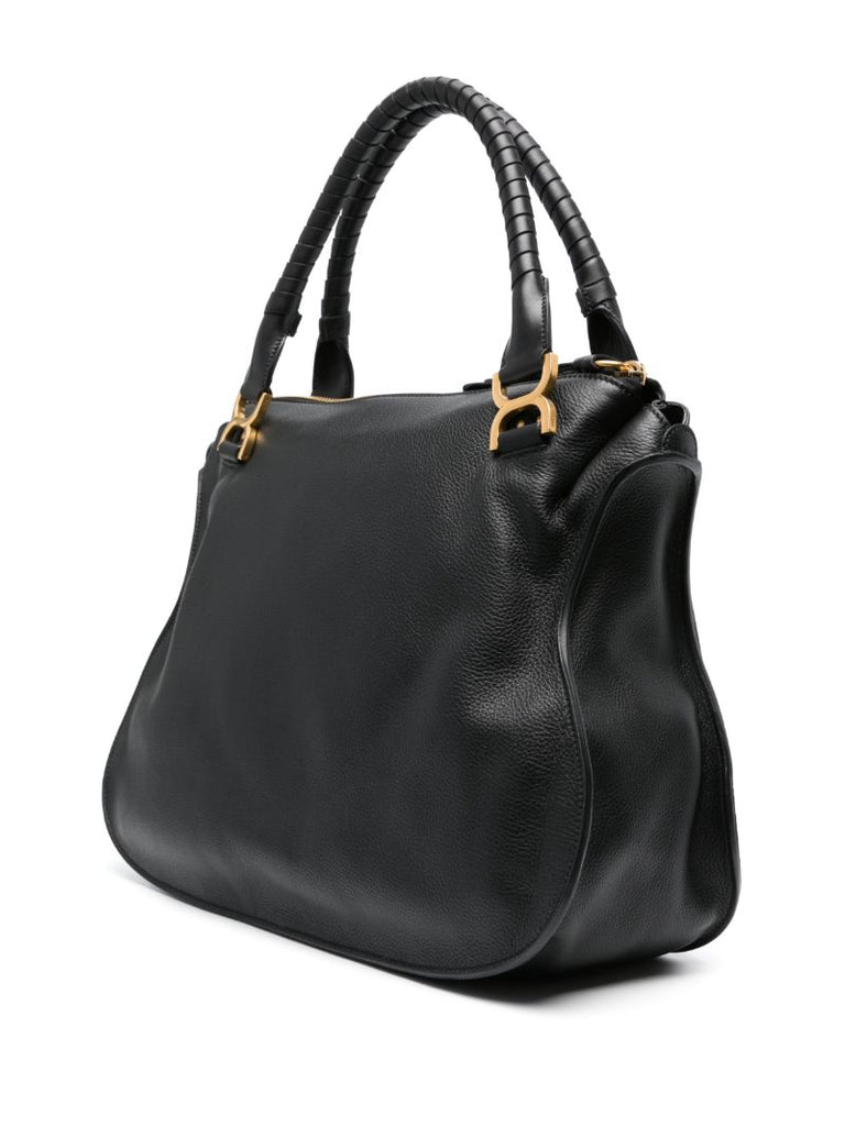Black Large Marcie Tote Bag