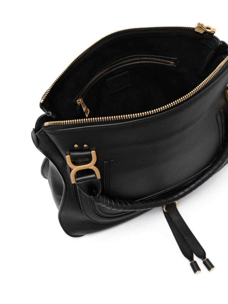 Black Large Marcie Tote Bag