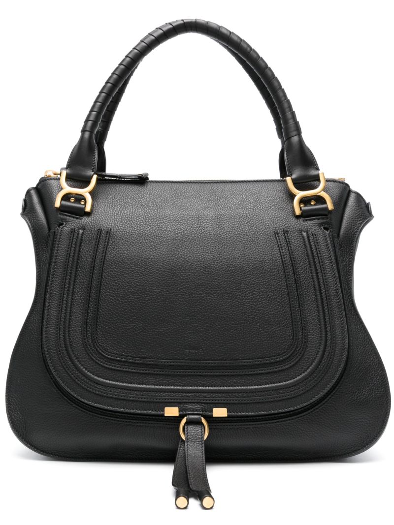 Black Large Marcie Tote Bag