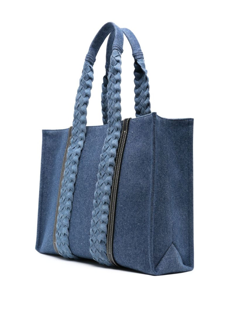 Blue Large Woody Denim Tote Bag