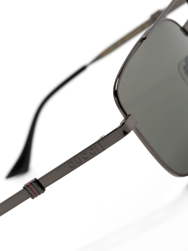 Grey Square-frame Sunglasses