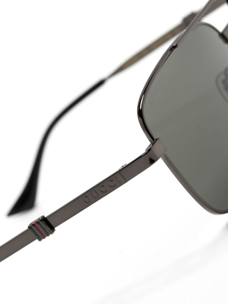 Grey Square-frame Sunglasses