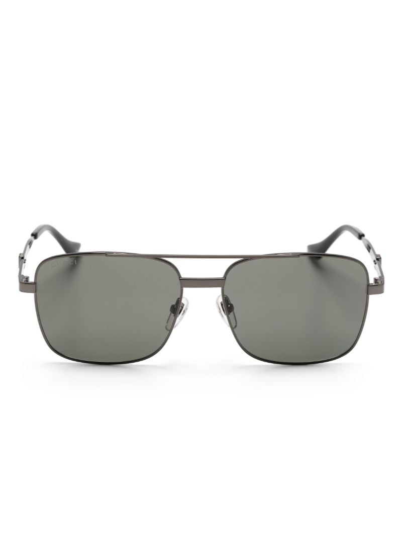 Grey Square-frame Sunglasses