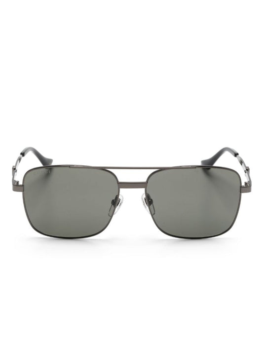 Grey Square-frame Sunglasses