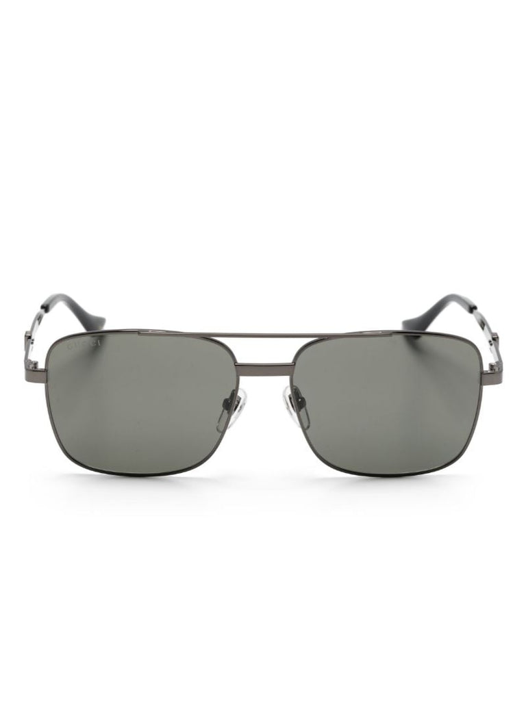 Grey Square-frame Sunglasses