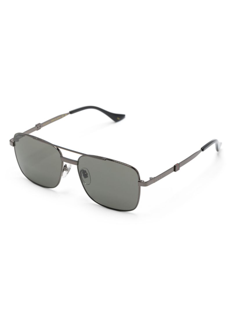 Grey Square-frame Sunglasses