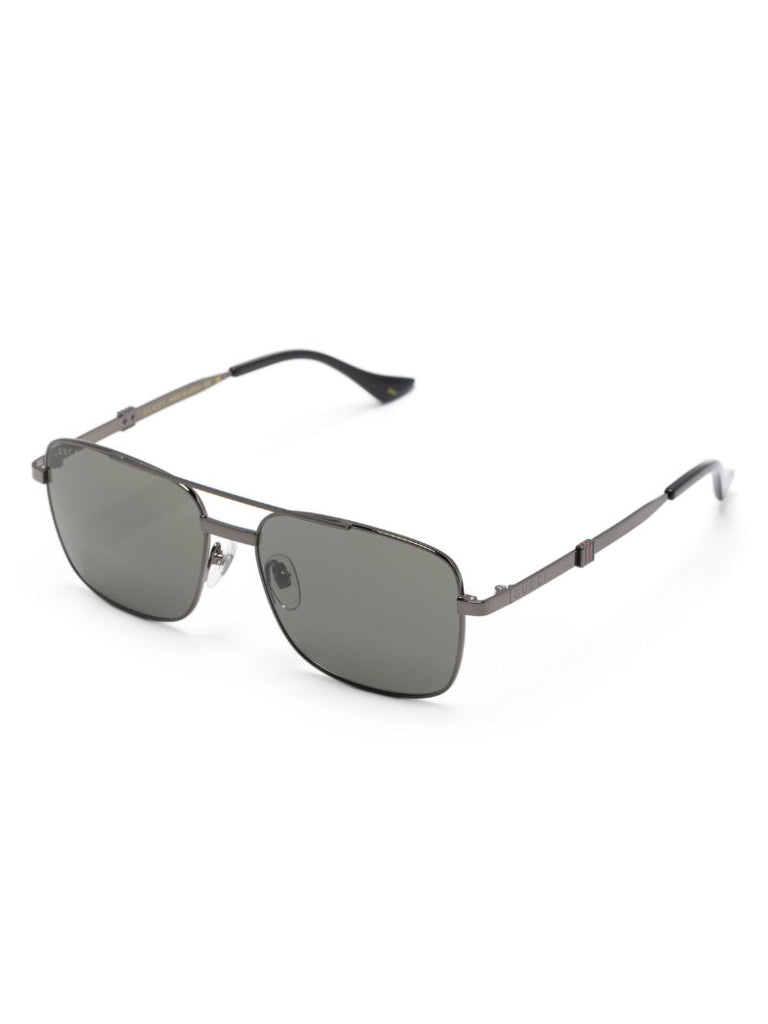 Grey Square-frame Sunglasses