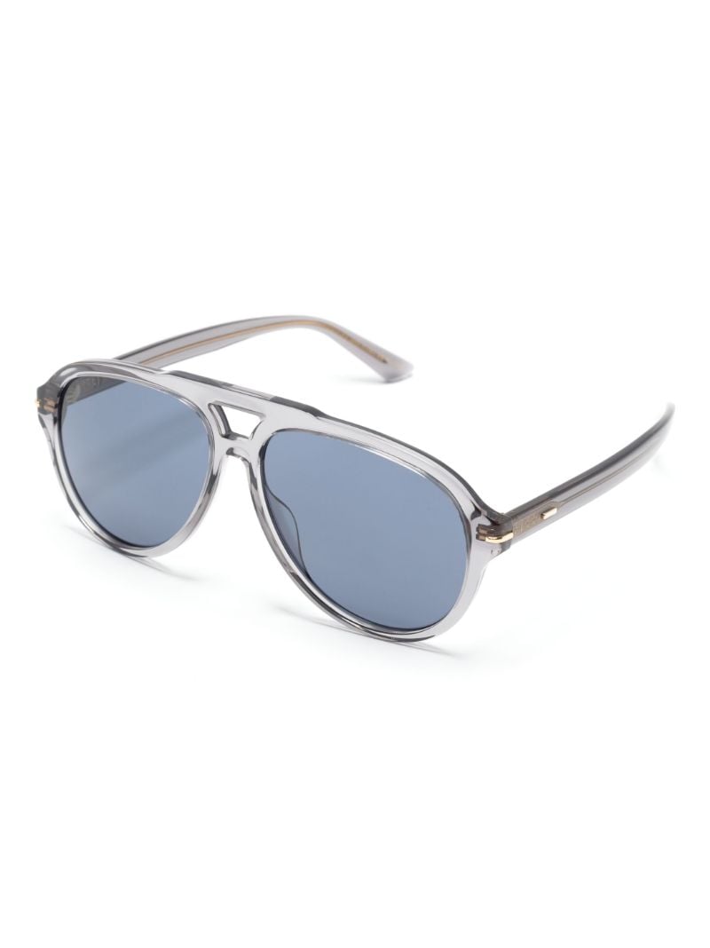 Grey Aviator Sunglasses