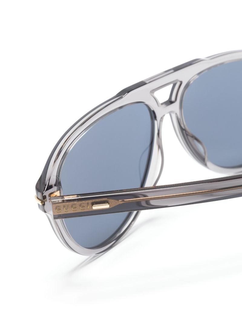 Grey Aviator Sunglasses