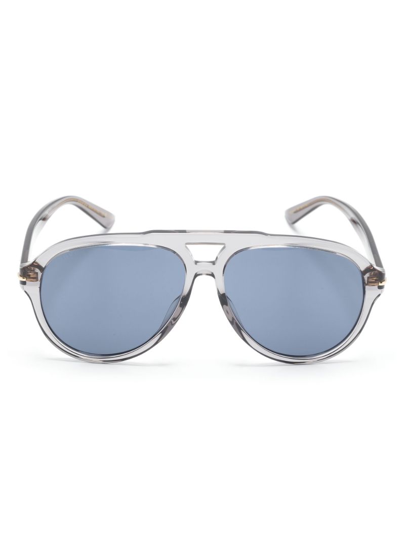 Grey Aviator Sunglasses