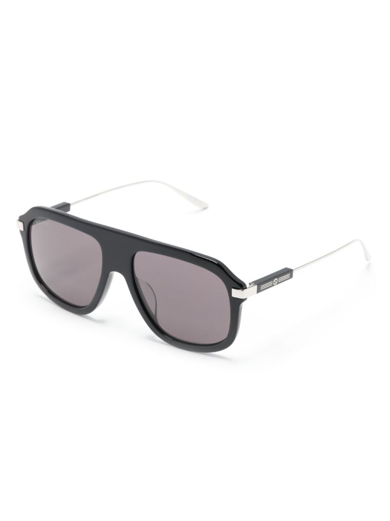 Black Pilot-frame Sunglasses