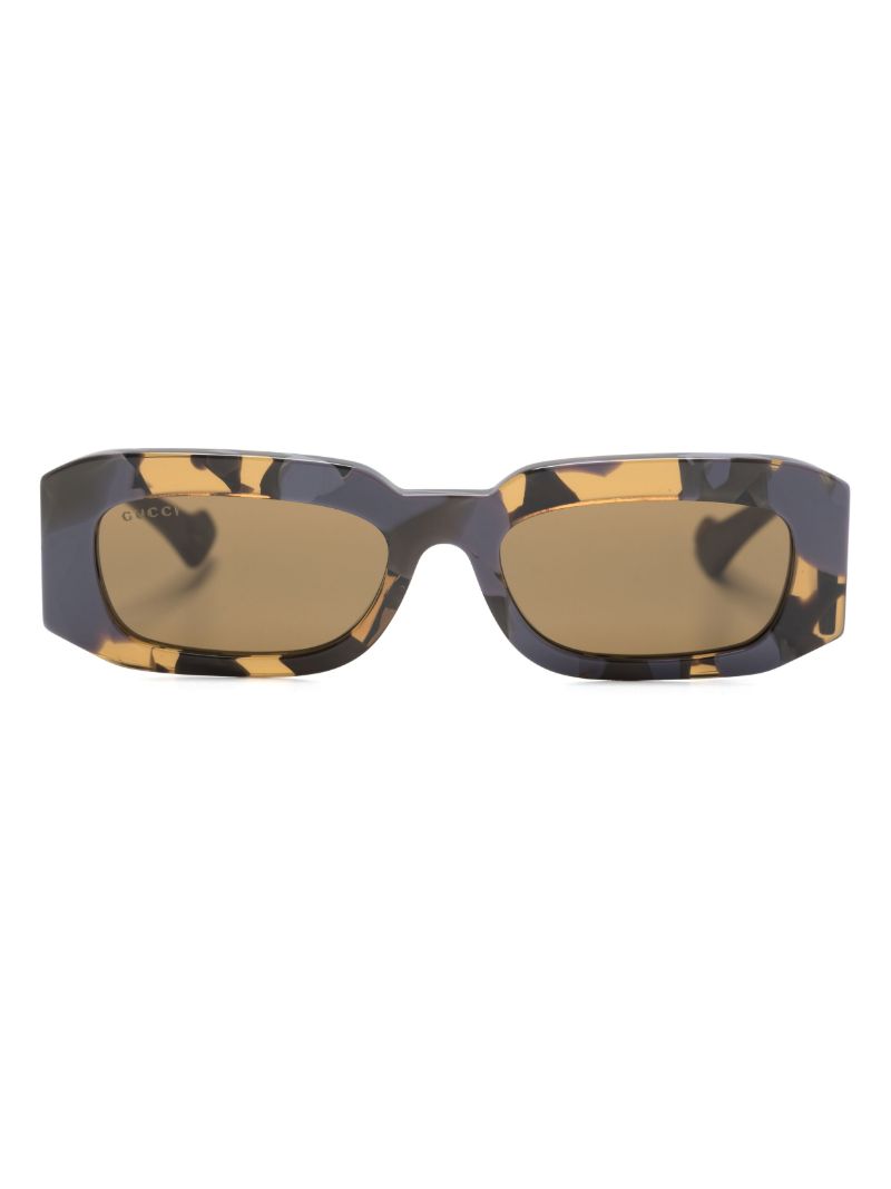 Purple Rectangle-frame Sunglasses