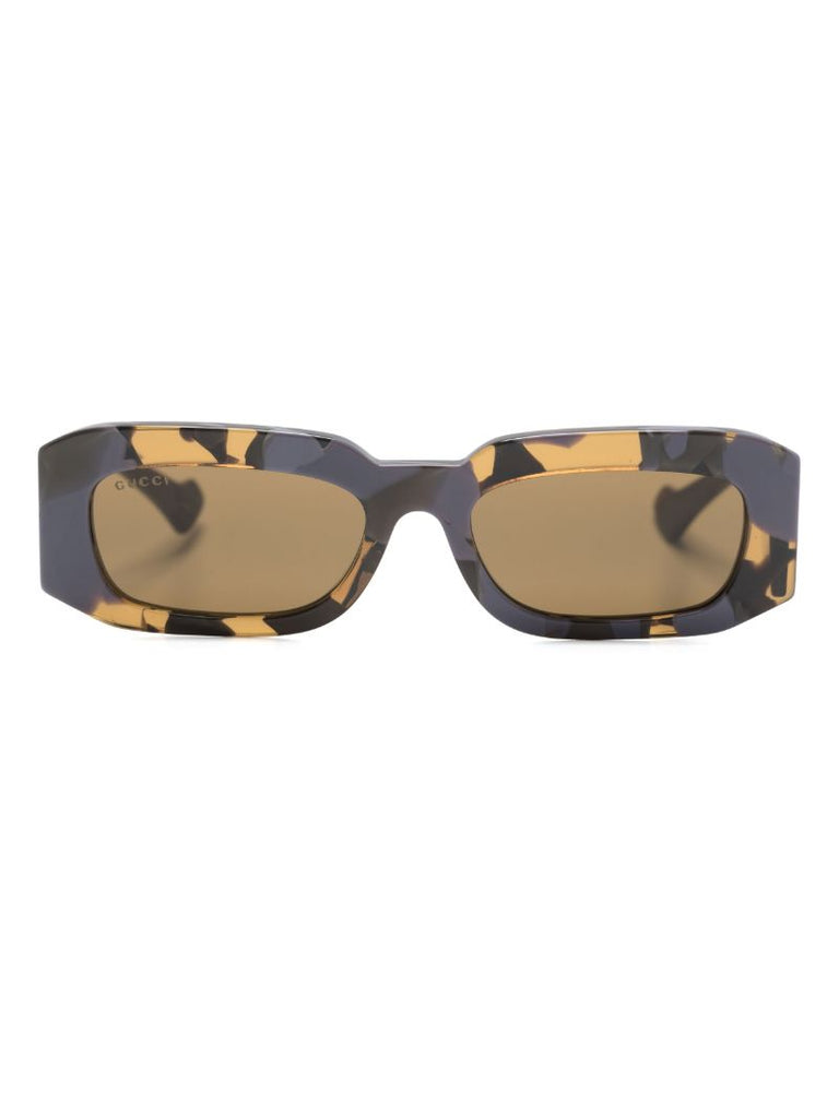 Purple Rectangle-frame Sunglasses